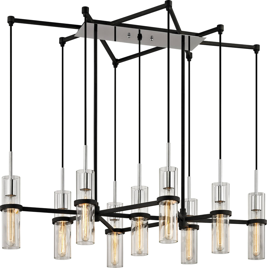 9 Light Linear Iron N154