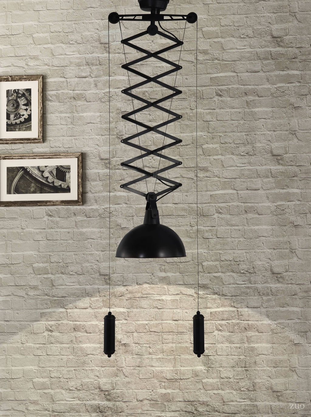 Emerald Antique Black Gold Ceiling Lamp S321368