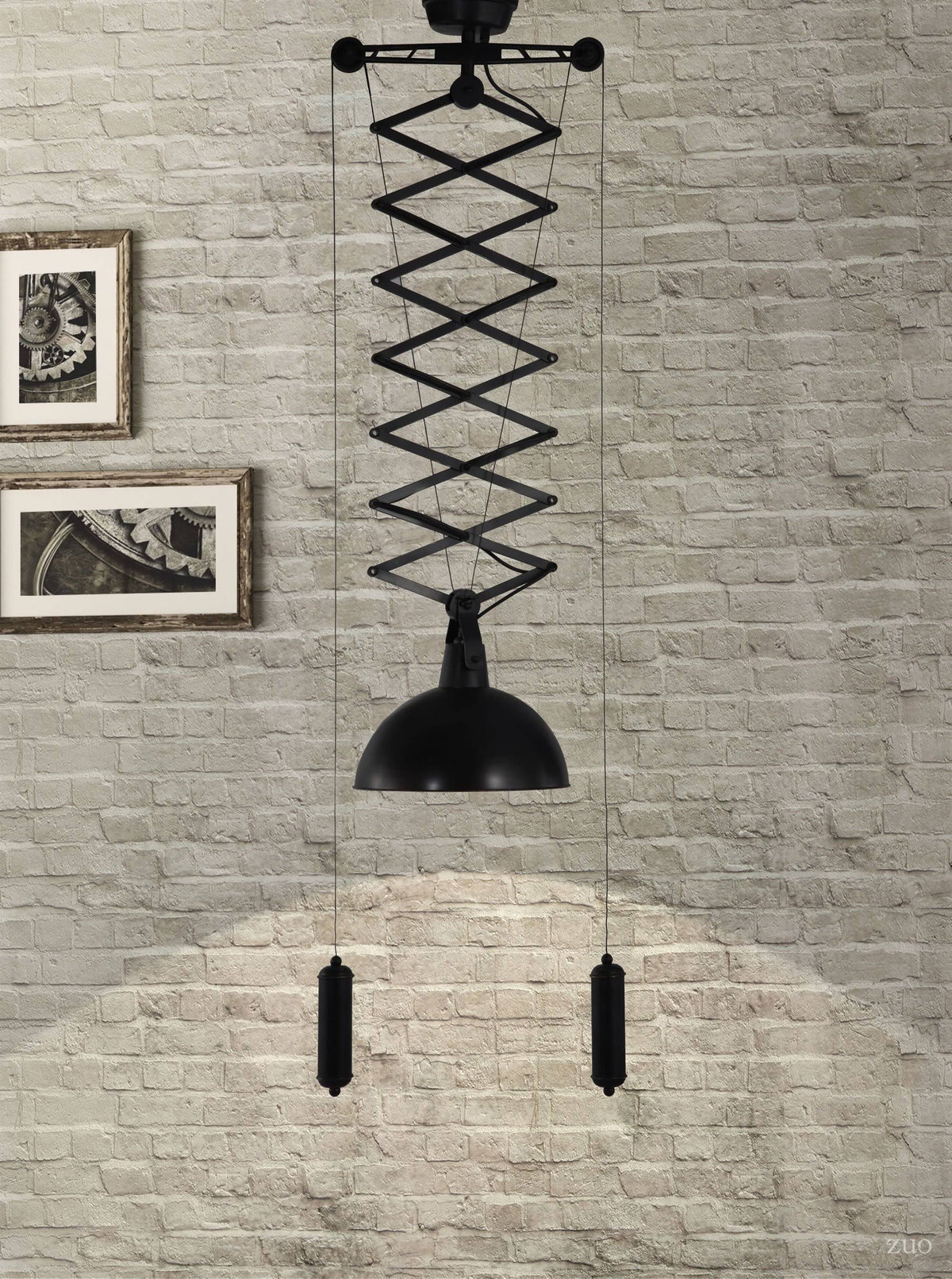 Emerald Antique Black Gold Ceiling Lamp S321368