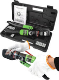 10 Tons Hydraulic Wire Crimping Tool With 9 Pairs of Dies Pack of 2 A757