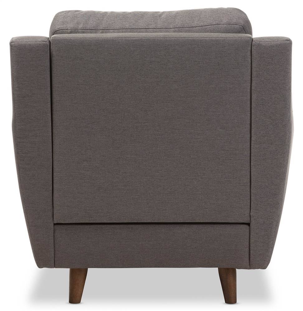 Grey Tufted Arm Chair G61300