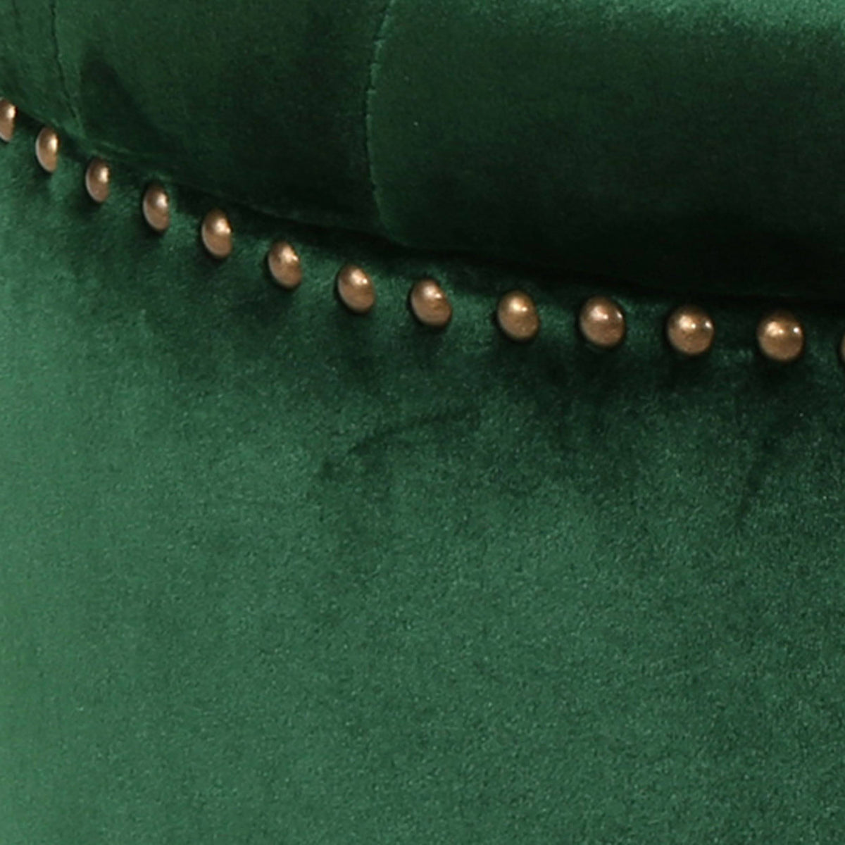 Emerald Velvet Tufted Ottoman Y22460