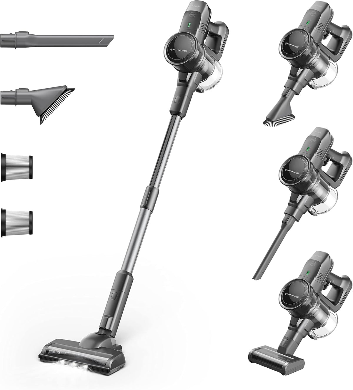 Cordless Stick Vacuum Cleaner 4 in 1, Grey P8922