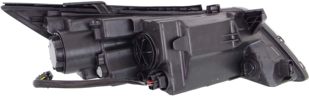 Black Housing Headlight Assembly Passenger Side with Bulbs H892204