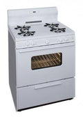 Freestanding Gas Range with 4 Burners in White O355