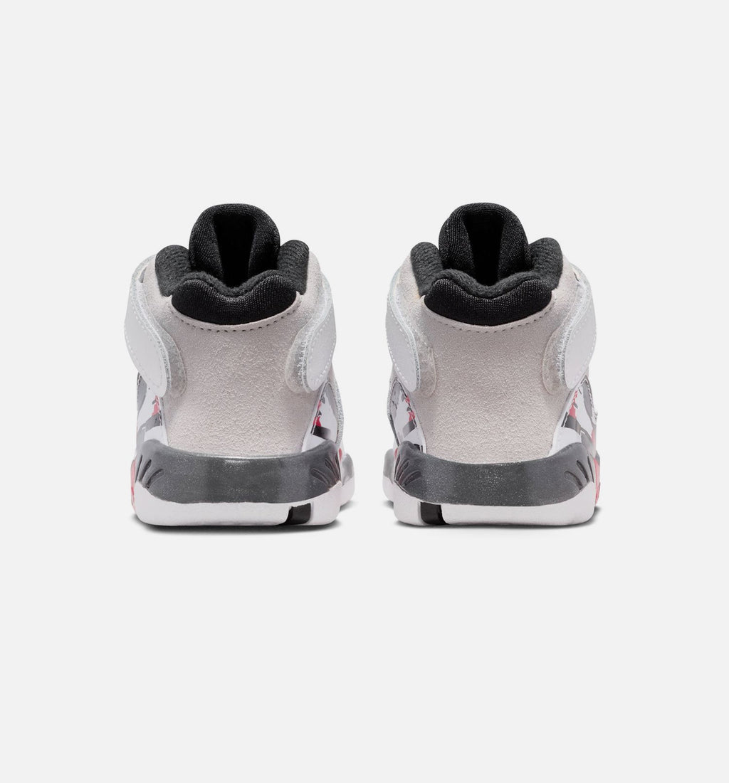 Air Jordan 8 Retro White And True Red Infant & Toddler Lifestyle Shoes - White/Black/True Red