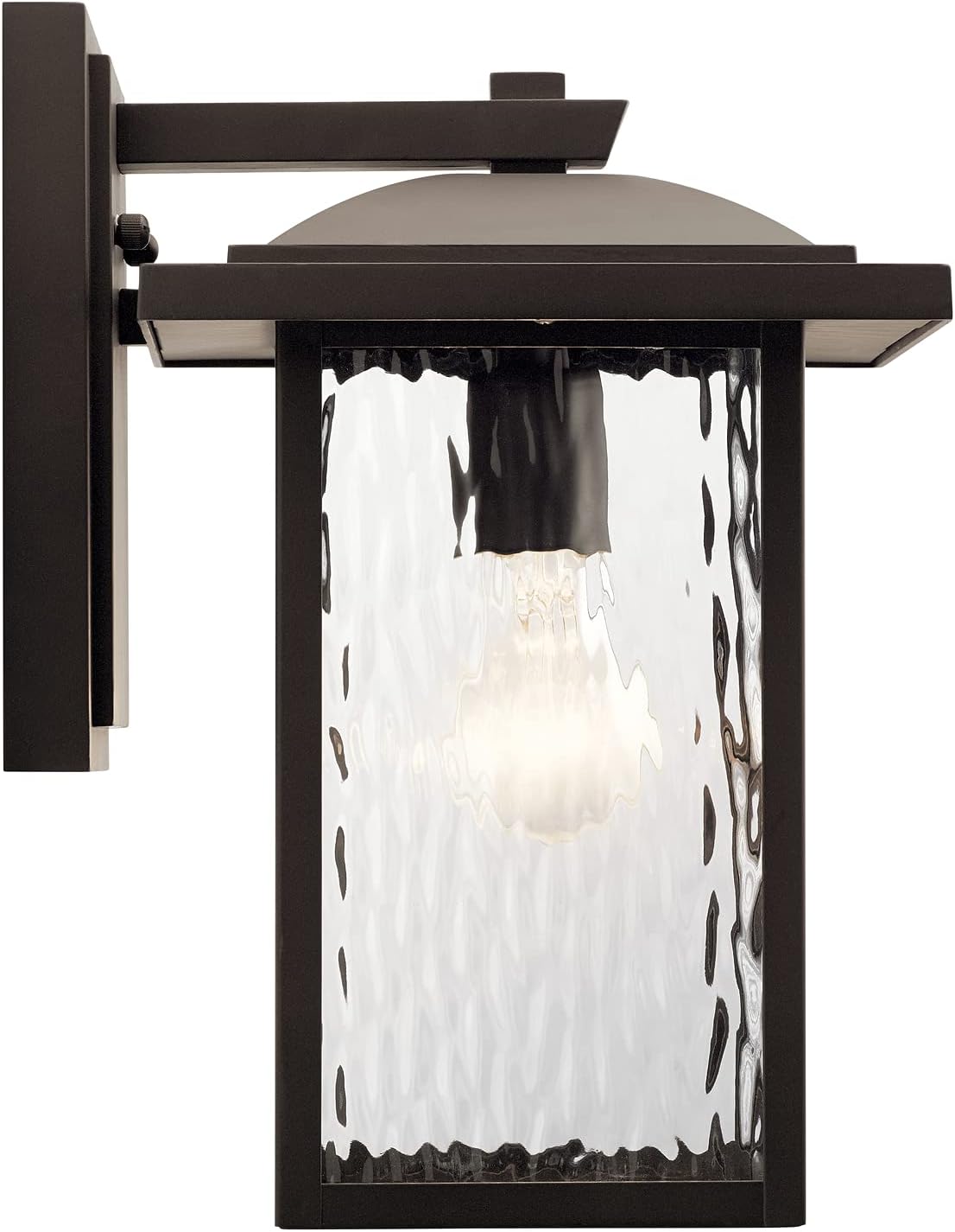 Olde Bronze Outdoor Wall Light with Clear Water Glass Y6912