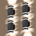 2 Pack LED Square Up and Down Outdoor Wall Light, Aluminum Waterproof 5000k 5W U560915