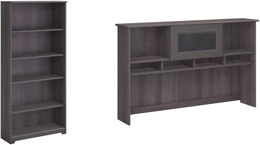 White 5 Shelf Bookcase H49108