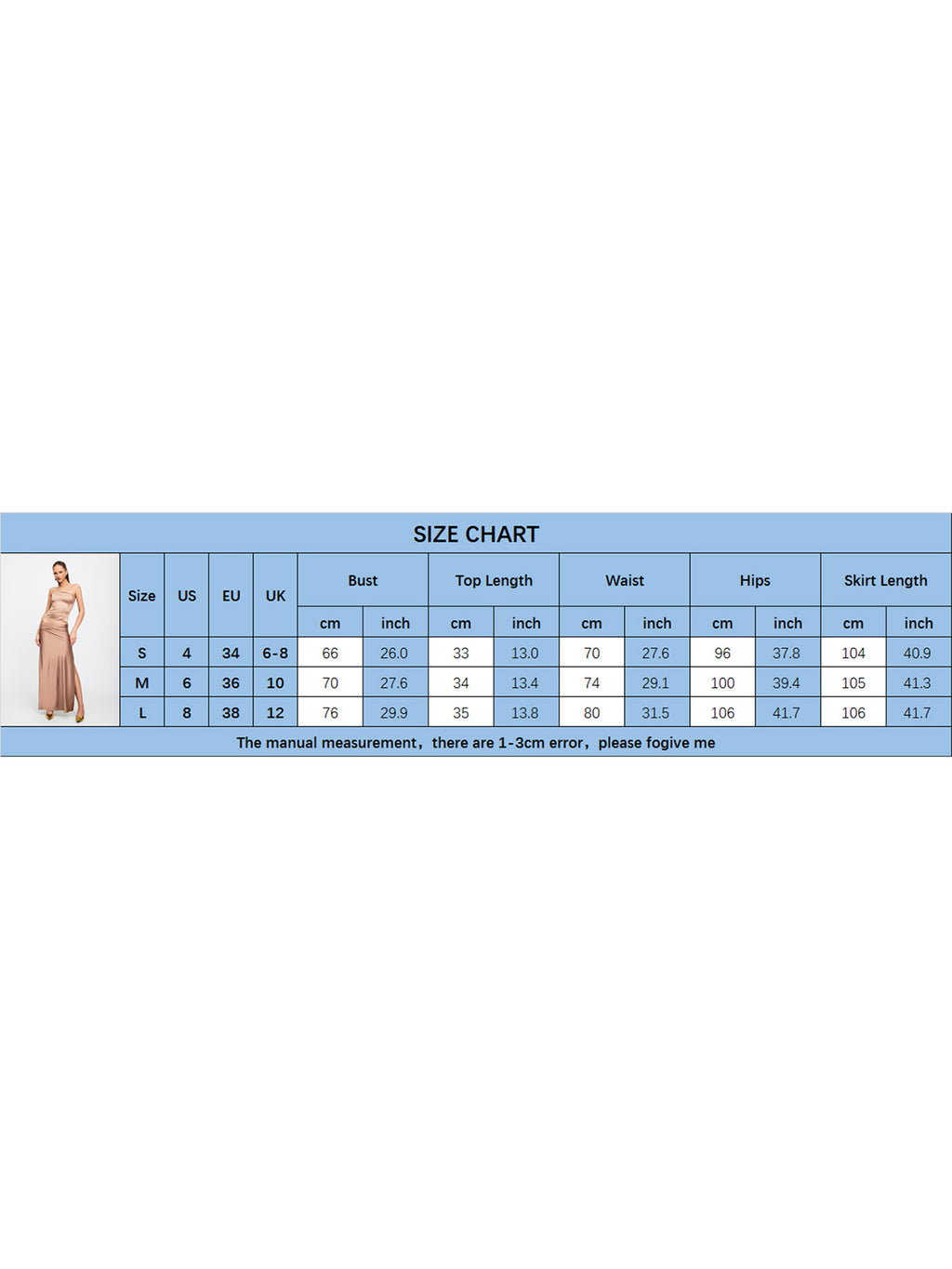 Satin Strapless Tube Tops High Waist Bodycon Slit Long Skirt Set A4479