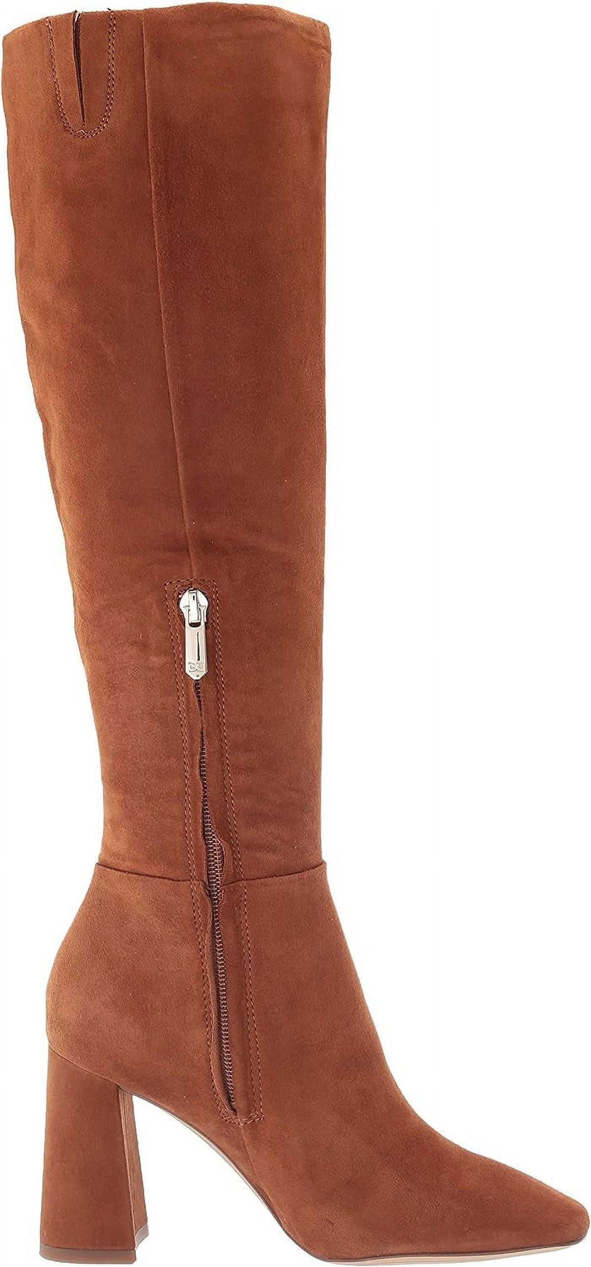 Brown Suede Knee High Boots C2758