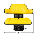 Yellow Wrap Around Seat with Arms D899742