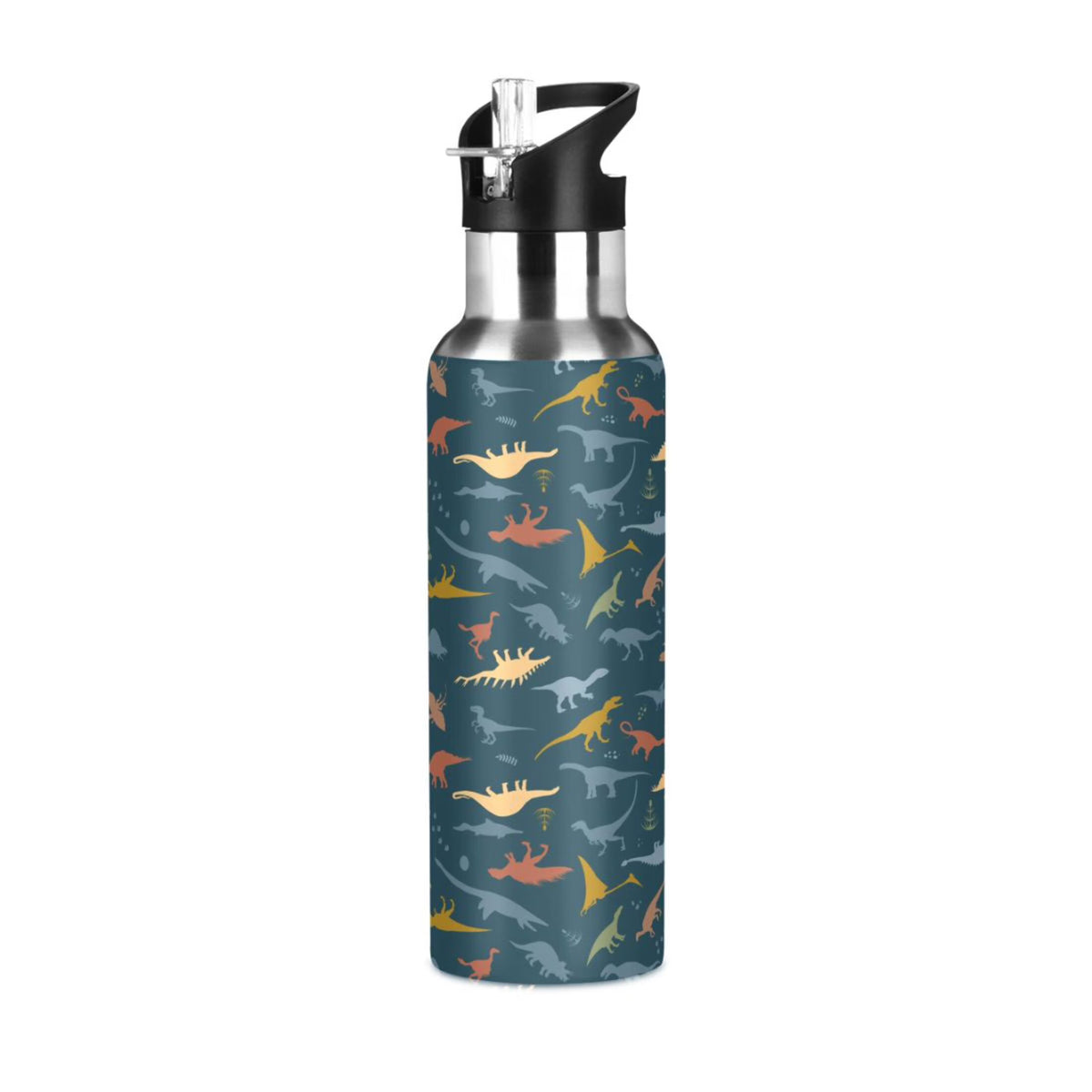 20 OZ Stainless Steel Water Bottle with Straw Lid K6765