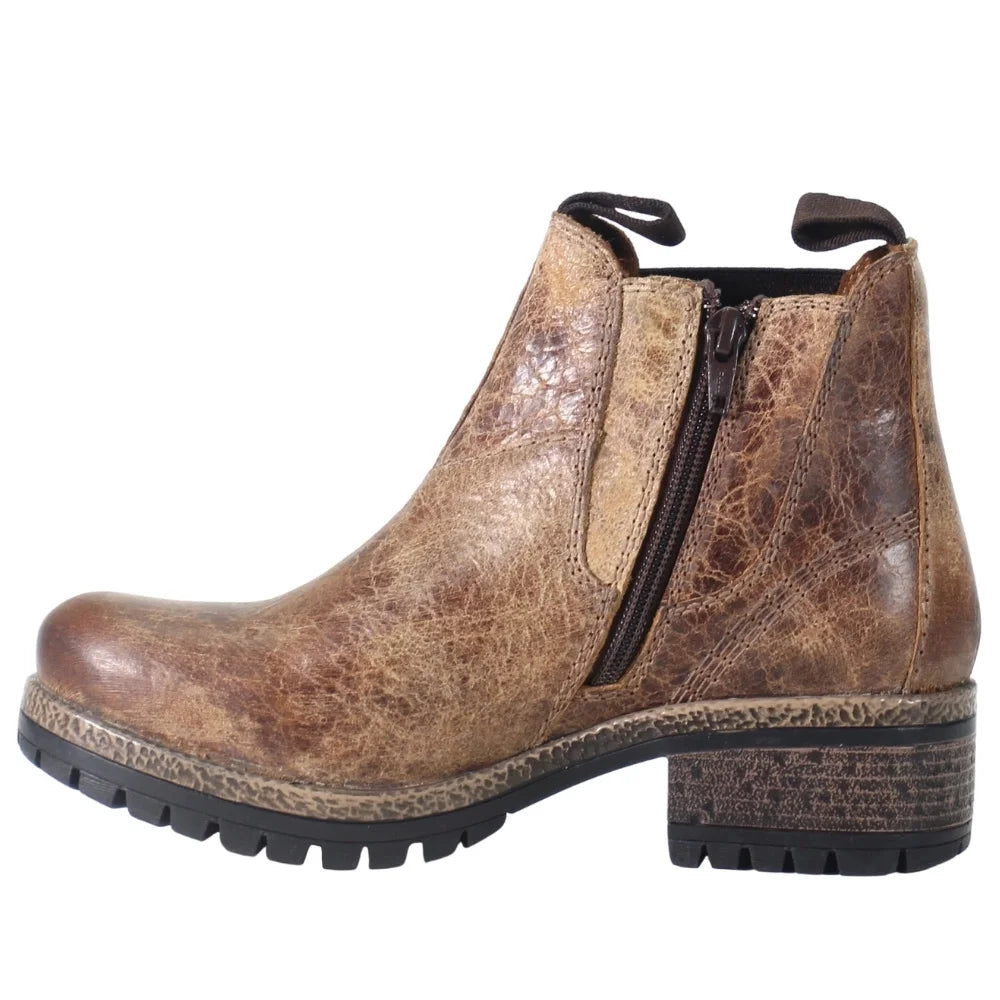 Womens Chelsea Round Toe Casual Boots Ankle Low Heel L49819
