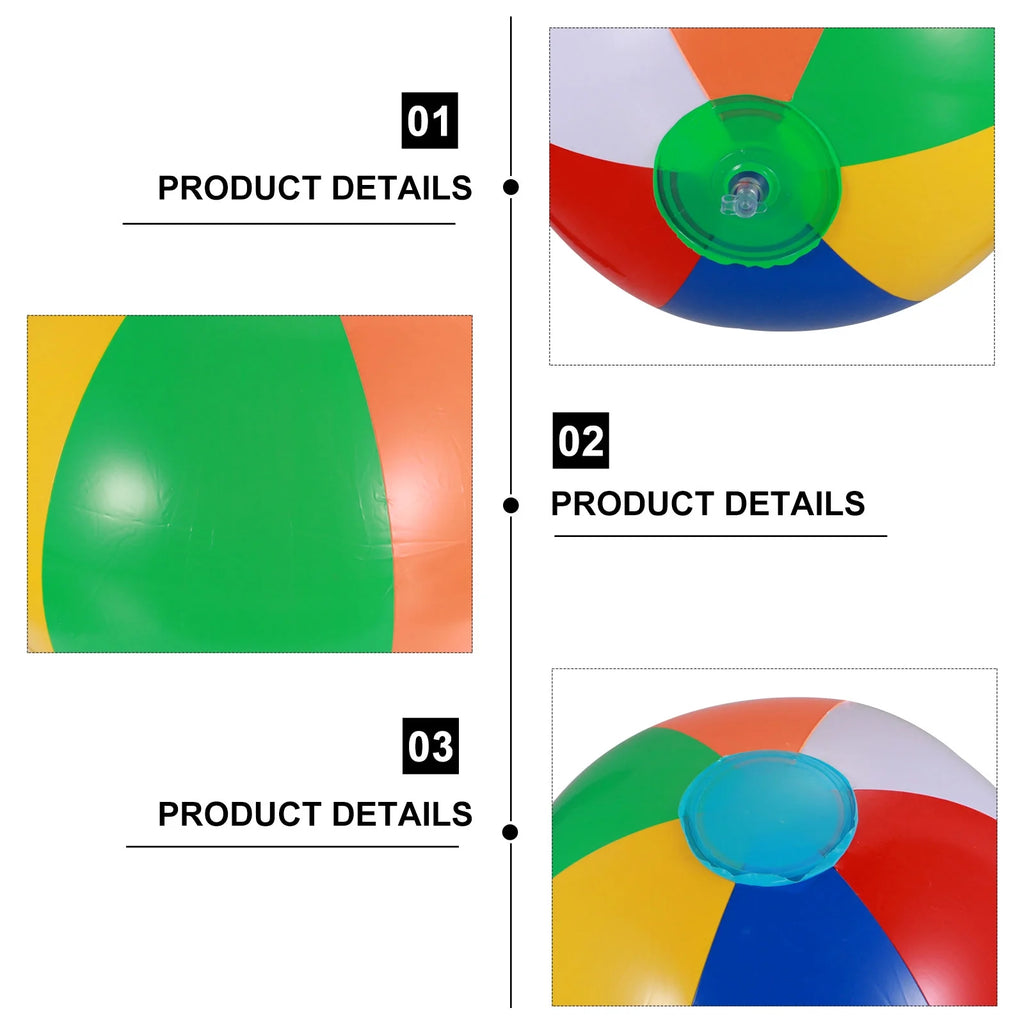 12 Pcs Inflatable Beach Balls Pool Toys B682643