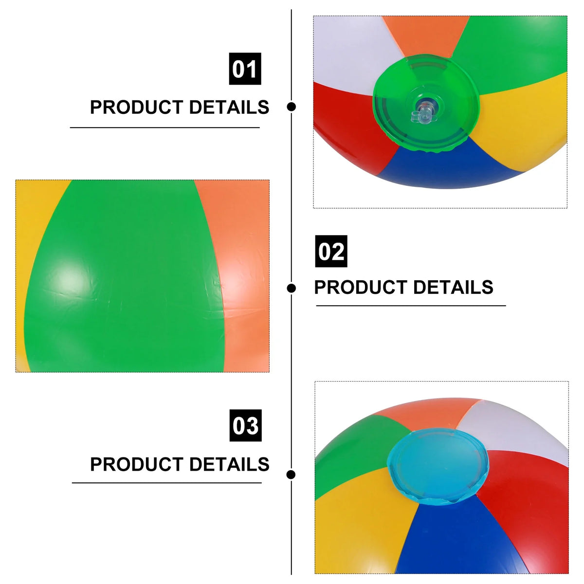 12 Pcs Inflatable Beach Balls Pool Toys B682643