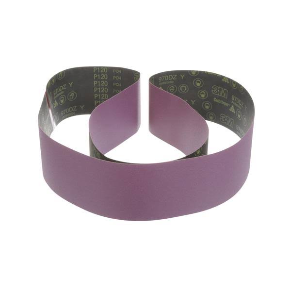 3M Cloth Belt 970DZ, 6 in x 120 in P120 Y-Weight X29439