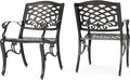 2-Pcs Set Outdoor Cast Aluminum Chairs I844