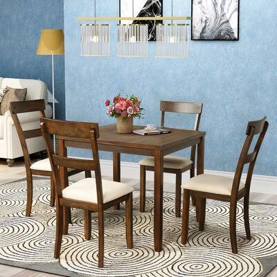 5 - Piece Dining Set Walnut A823841