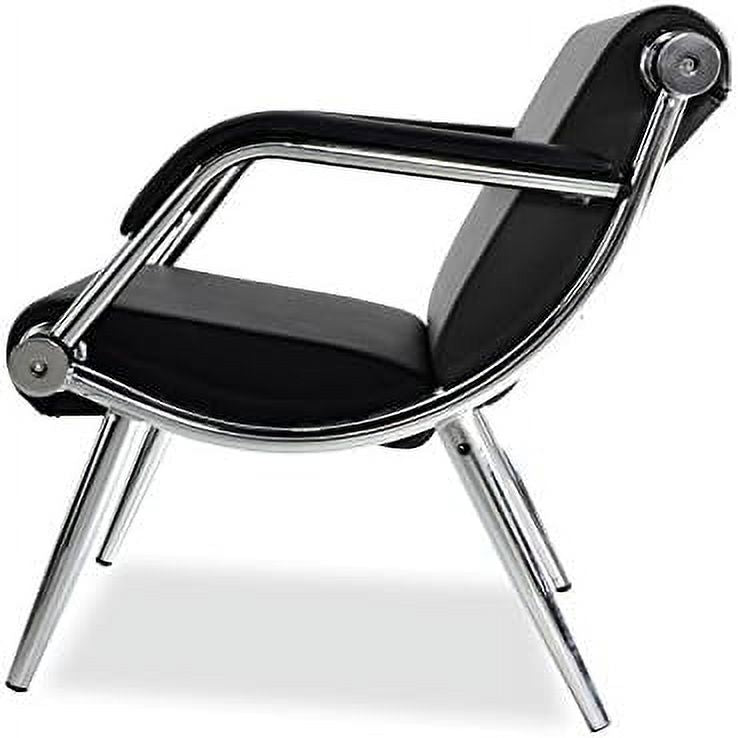 Black PU Leather Office Reception Chair P945