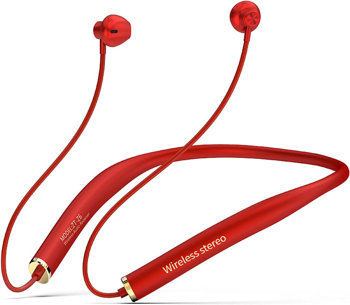 Wireless Earbuds Neckband with Mic Noise Cancelling Headset 400 Hours Standby C435934