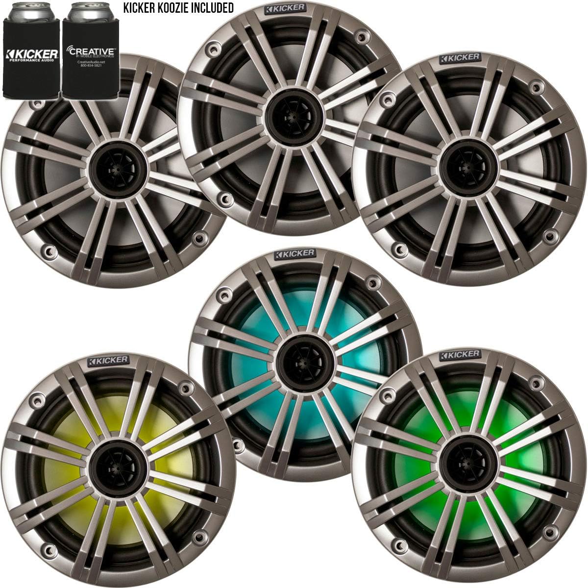 6.5" Marine Speakers (3 Pair) White OEM Replacement Speakers I927975