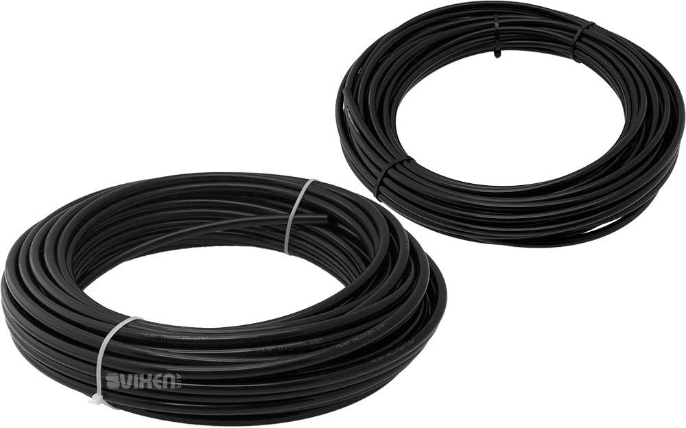8 Valve Suspension Manifold with Two Dual Needle Black Gauges, 3/8" OD Hose 100 FT, 1/4" OD Hose 50 FT and Fittings H8548