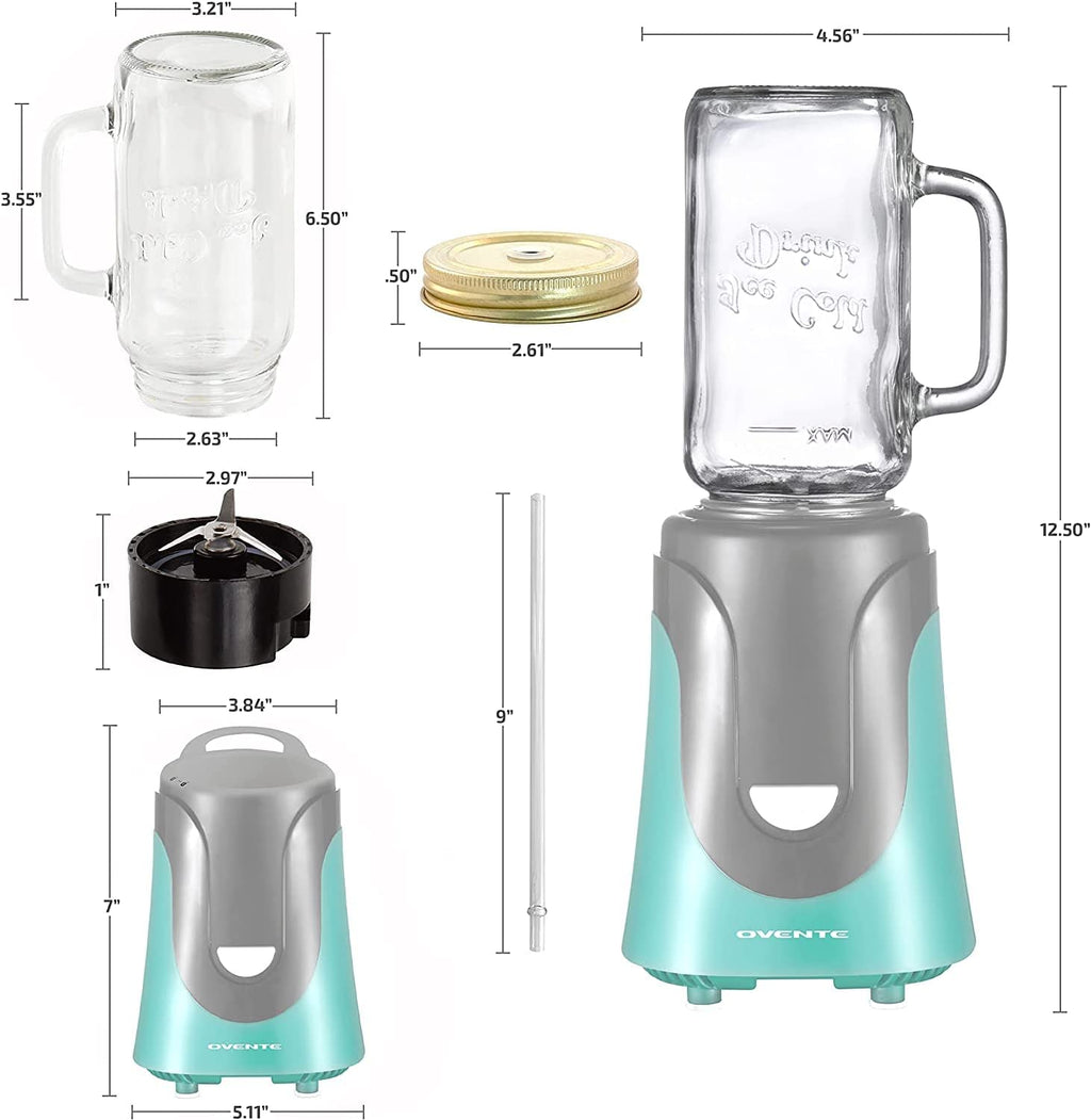 Turquoise Electric Portable Blender N3463