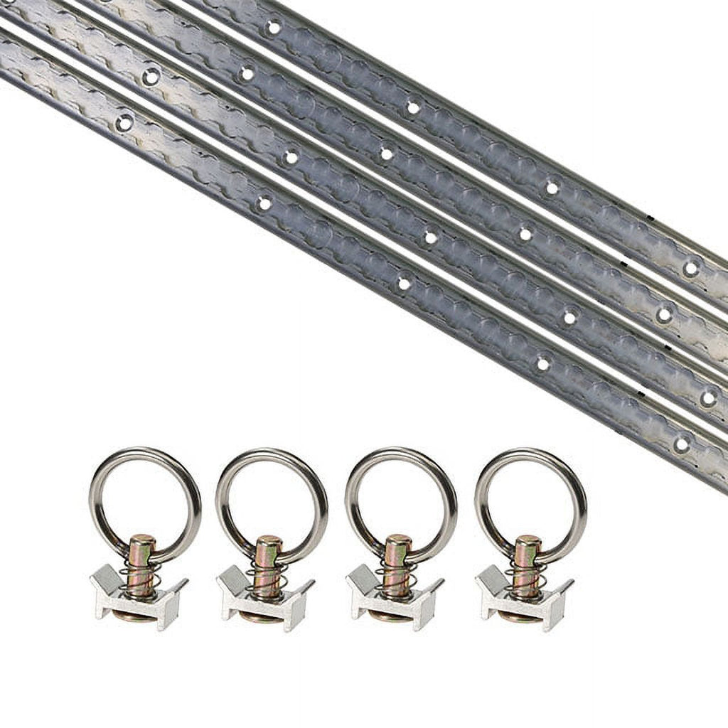 8 Piece Aluminum L Track Tie Down System B232