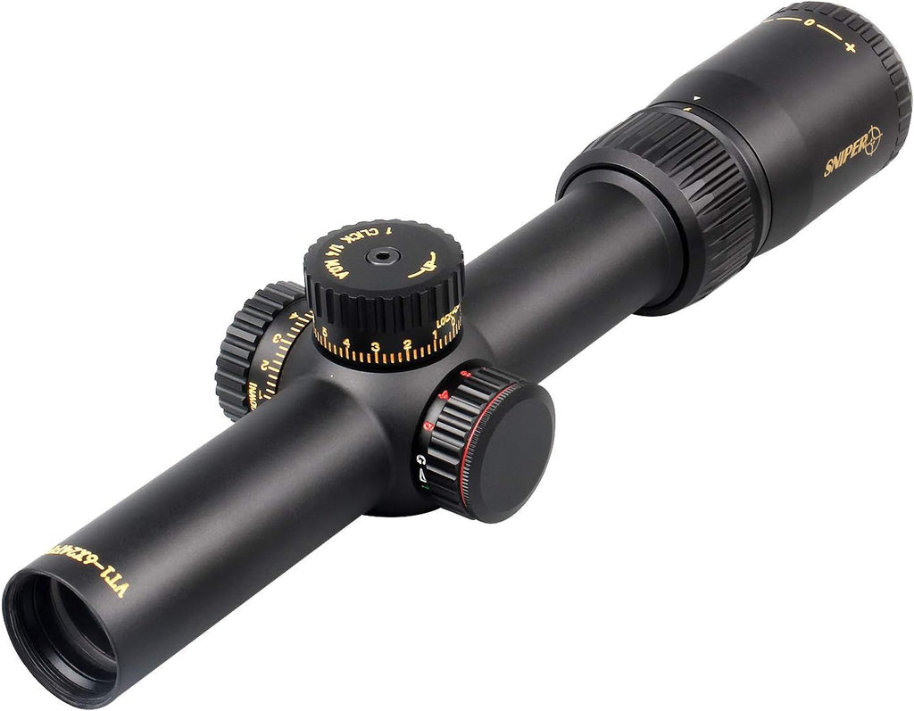 1-6X24 FFP Scope with Red/Green Illuminated Reticle and Scope Mount D630