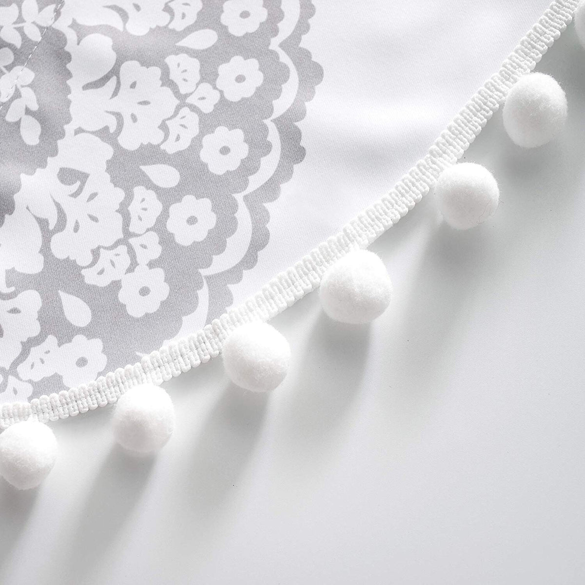 Floral Damask Medallion Pattern Swag Valance - 28" width x 52" length H3226