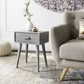 Slate Gray End Table with Storage P45415