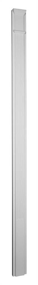 Fluted Pilaster with Attached Plinth V37926