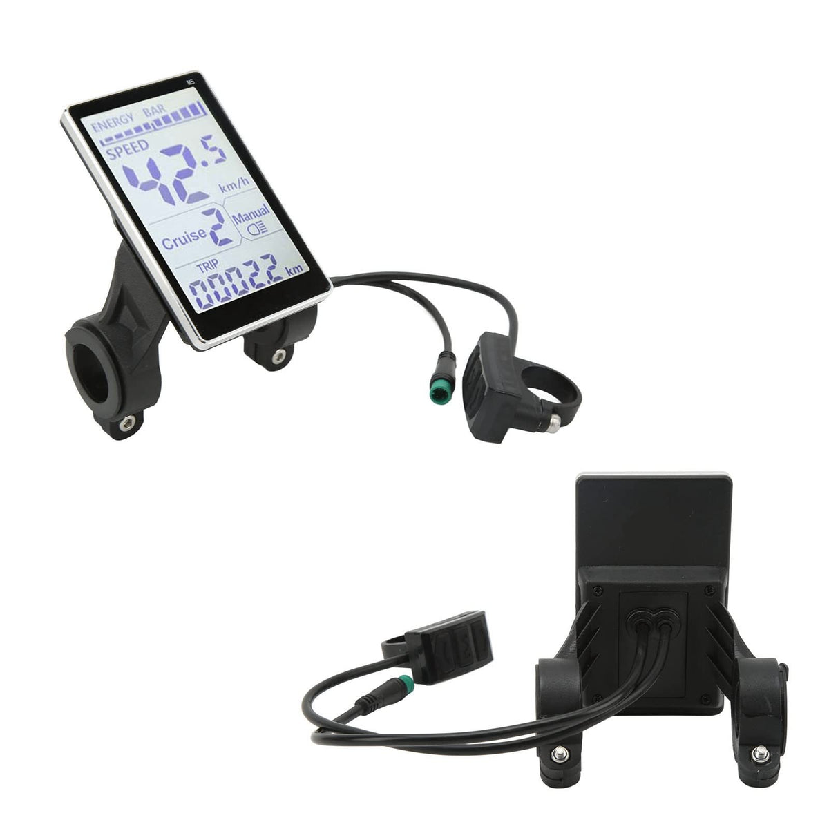 Electric Bike LCD Display, 5 Pin 24V 36V 48V 60V, Waterproof, Universal M5 Panel Screen for Electric Bikes F6803