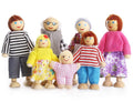 Wooden Dolls Playset Set of 7-Piece E38473