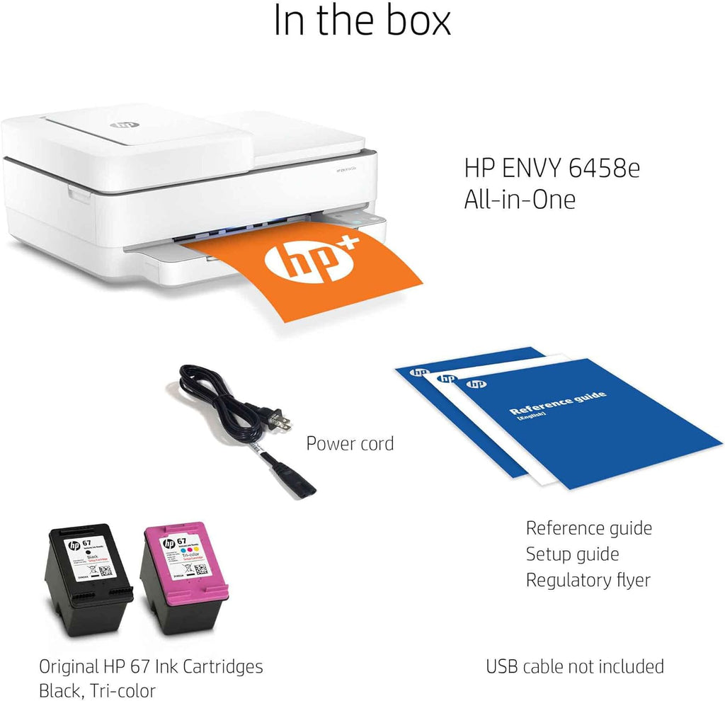 White Wireless Color Inkjet Printer N58409