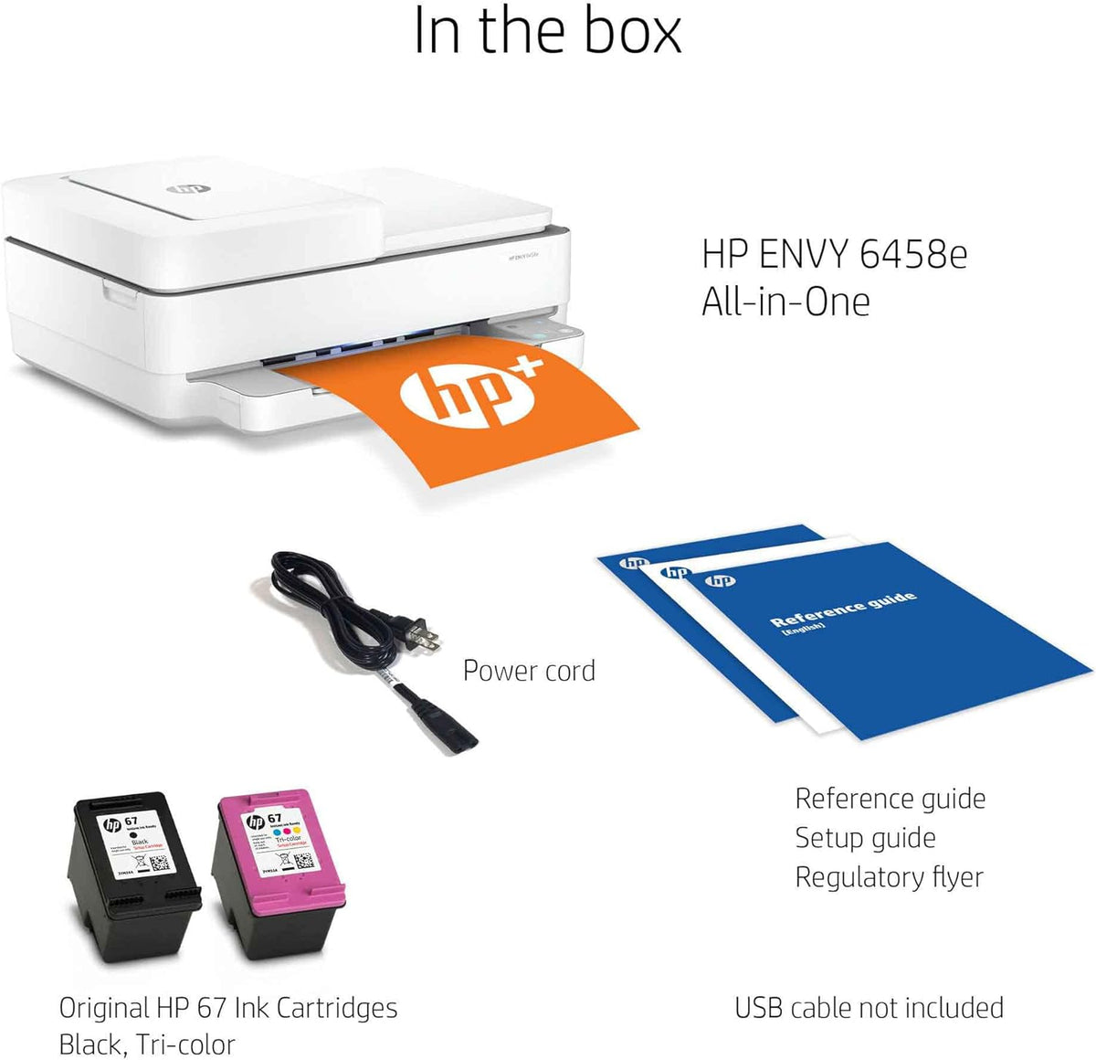 White Wireless Color Inkjet Printer N58409