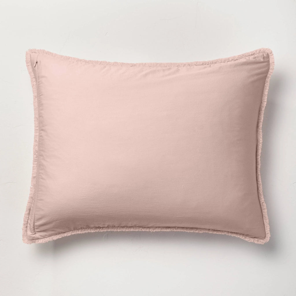 Blush Linen Blend Comforter and Sham Set E8678