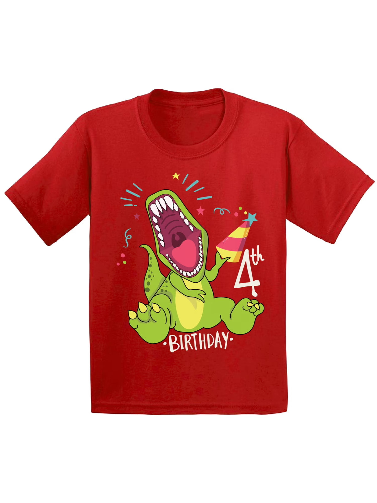 Dinosaur Birthday Shirt for 4 Year Old W898175