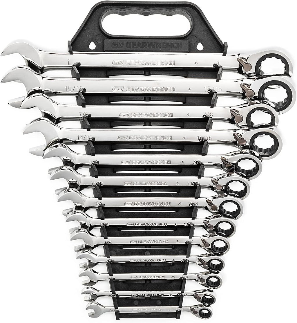13 Pc. Reversible Ratcheting Combination Wrench Set, SAE W290421