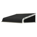 84-in Wide x 60-in Projection Black Solid Fixed Door Awning J76257
