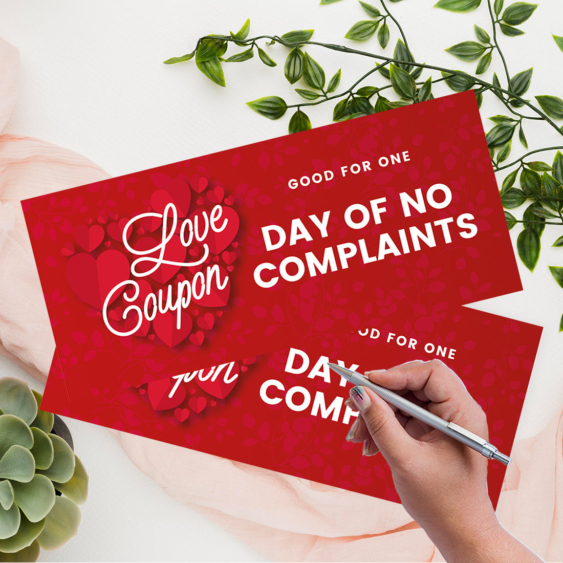 Red Hearts Love Coupons, 16-Pk C985517