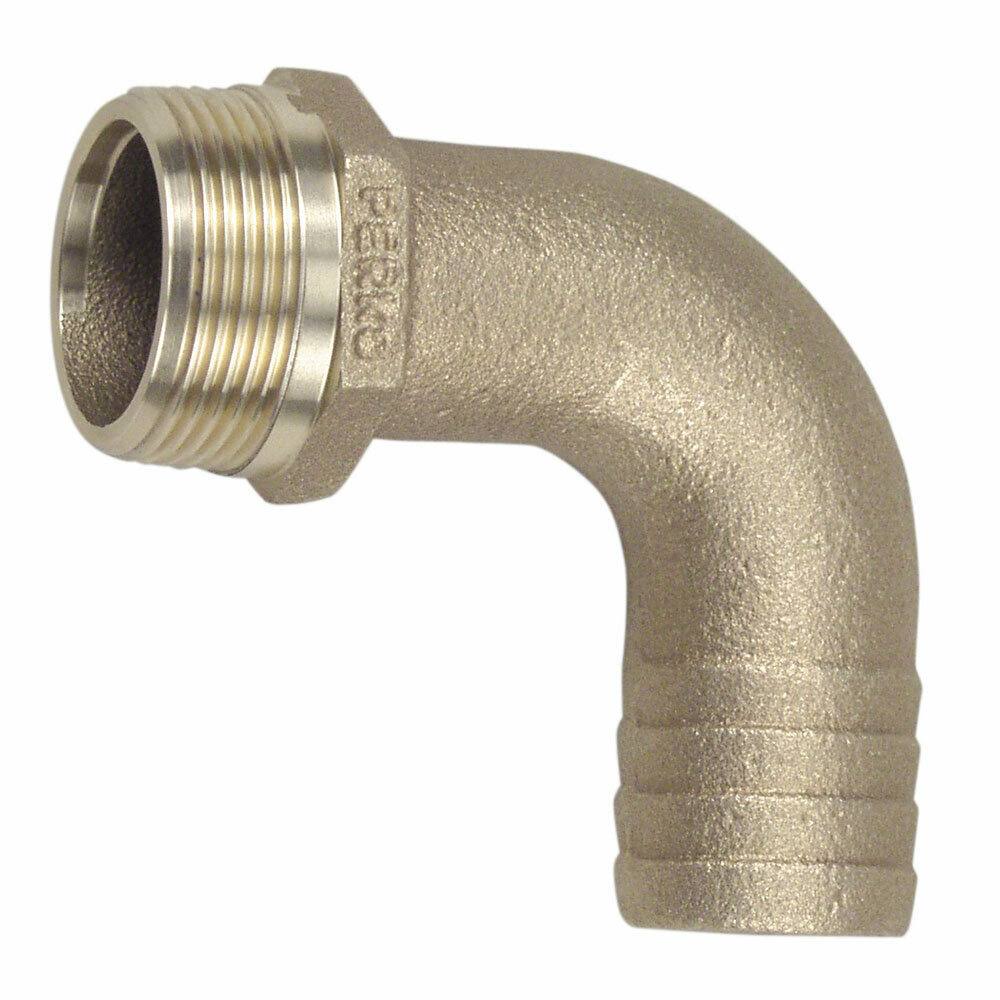 1-1/2x22 Pipe to Hose Adapter 90 Degree Bronze Q637