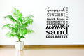 21 Inch x 38 Inch Beach Wall Decal C964