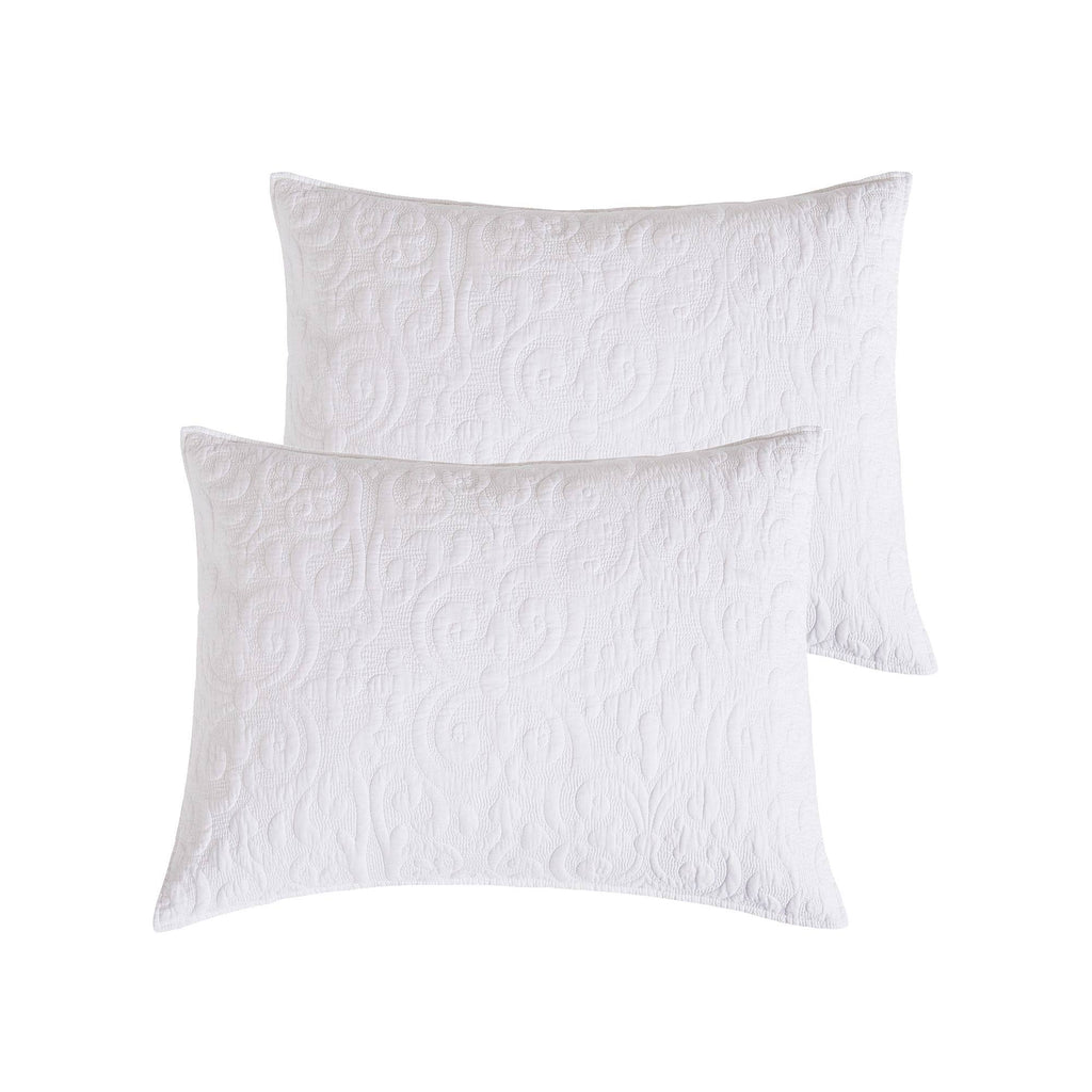 White Reversible King Quilt K9274