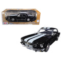 Black with White Stripes 1/18 Diecast Car Model S385001