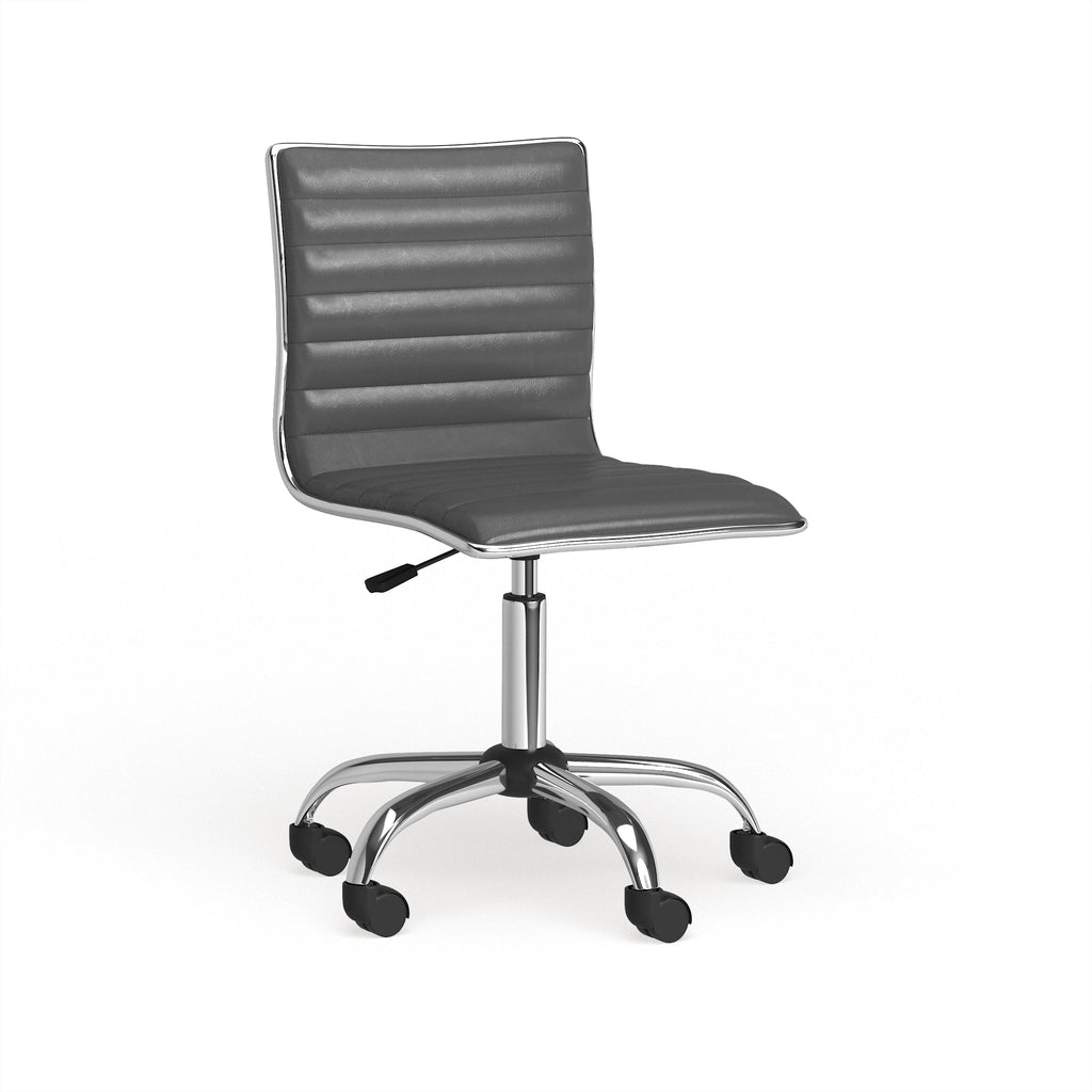 Grey Chrome Office Chair H709172