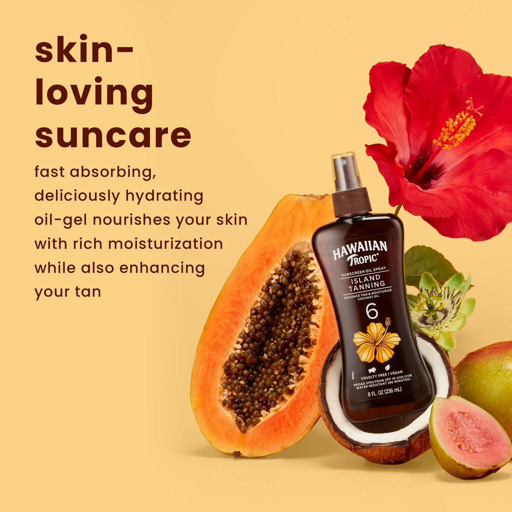 6 SPF Tanning Oil Spray 8oz U73403
