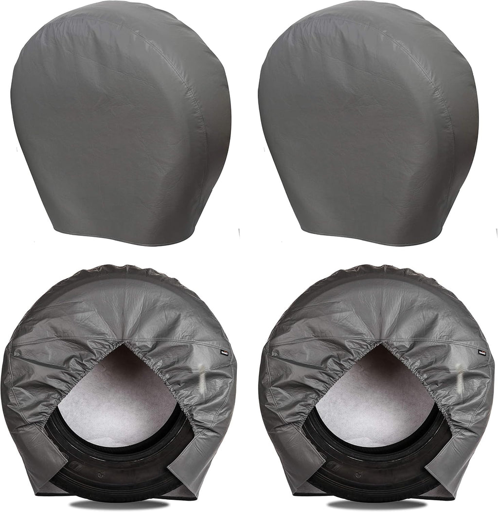 Heavy Duty Thicken Tire Covers for RV Wheel, 4 Pack, for Diameter 27"-29", Charcoal T756