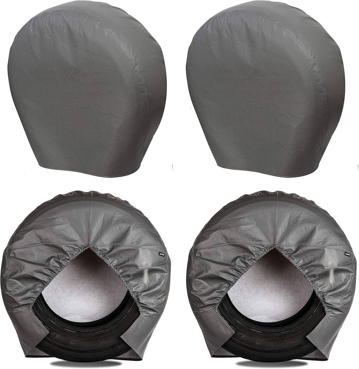 Heavy Duty Thicken Tire Covers for RV Wheel, 4 Pack, for Diameter 27"-29", Charcoal T756